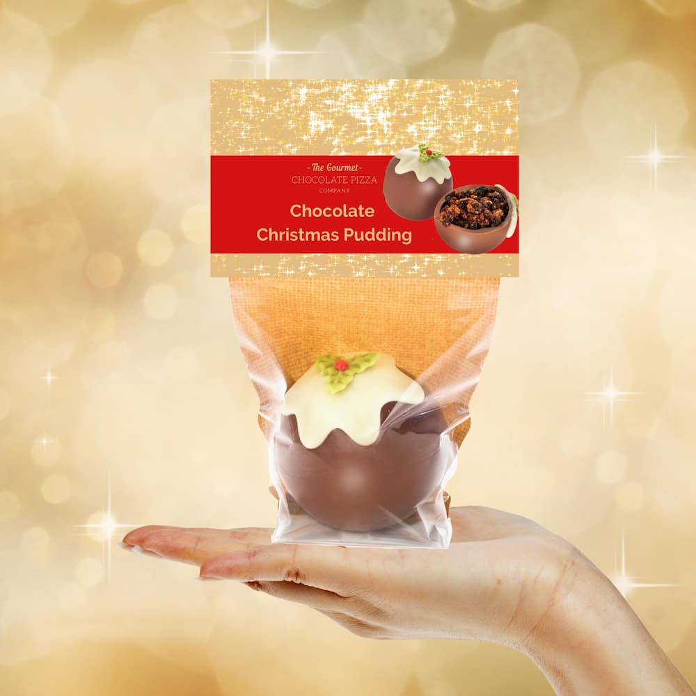 Chocolate Christmas Pudding - an ideal stocking filler treat.